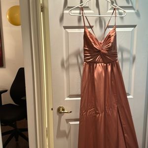 Bridesmaids beauty! Great long cocktail dress